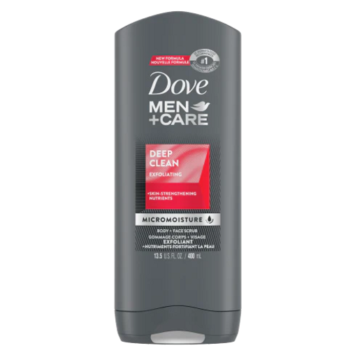 Dove Men Exfoliating Deep Clean Body Wash, 400 mL