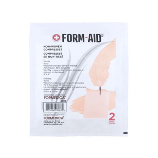 Form Aid Non-Woven Compresses 10 cm x 10 cm, 2 Count