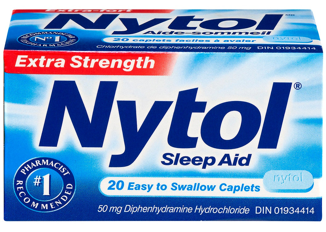 Nytol Extra Strength Sleep Aid – 20 Caplets – Symington Drugs Pharmacy