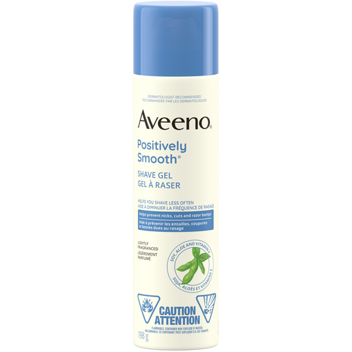 Aveeno Positively Smooth Shave Gel, 198 g