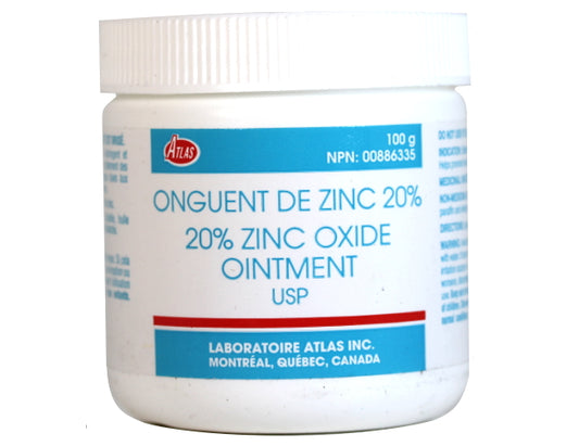 Atlas 20% Zinc Oxide Ointment, 100 g