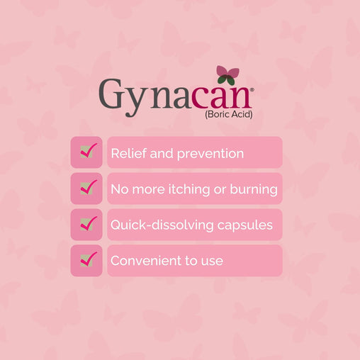 Gynacan Vaginal Capsules 600mg - 30 Count