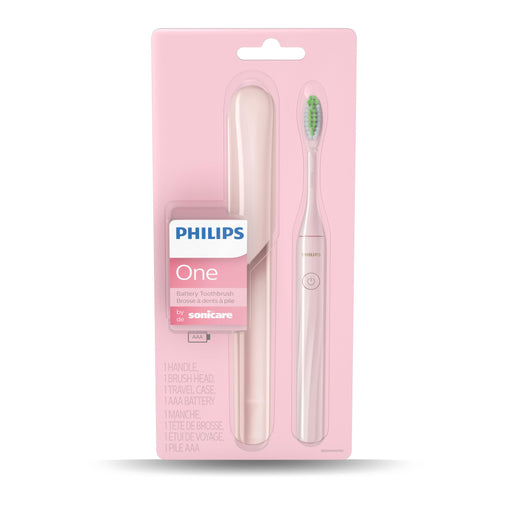 Philips One by Sonicare Battery Toothbrush, Pink (HY1100/06)