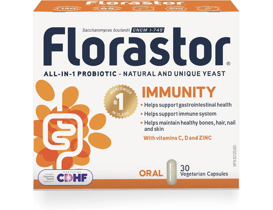 Florastor Immunity Vegetarian Capsules, 30 ct