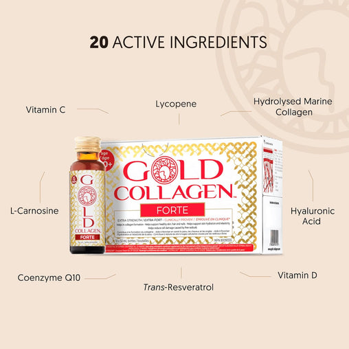 Gold Collagen Forte – 10 x 50 mL Bottles