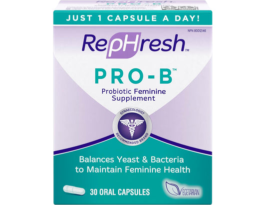 RepHresh Pro-B Probiotic Feminine Supplement, 30 ct