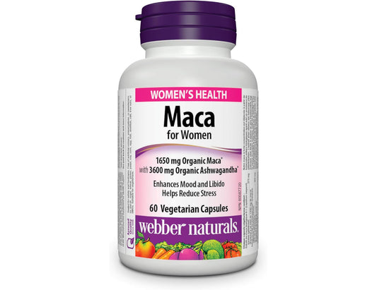 Webber Naturals Maca for Women – 60 Capsules