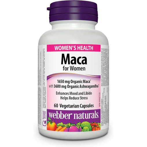 Webber Naturals Maca for Women – 60 Capsules