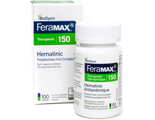 FeraMAX Pd Therapeutic 150 Iron Supplement – 100 Capsules