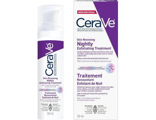 CeraVe Skin Renewing Nightly Exfoliating Treatment – 50 mL