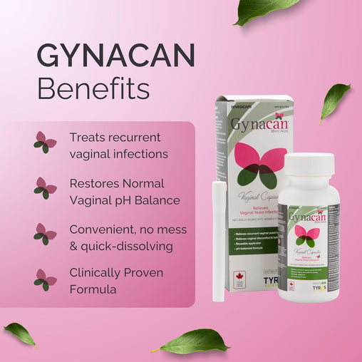 Gynacan Vaginal Capsules 600mg - 30 Count