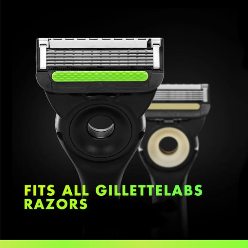 GilletteLabs Razor Blade Refills with Exfoliating Bar – 4 ct