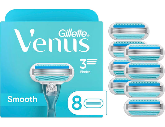 Gillette Venus Original Smooth Women's Razor Blade Refills, 8 ct
