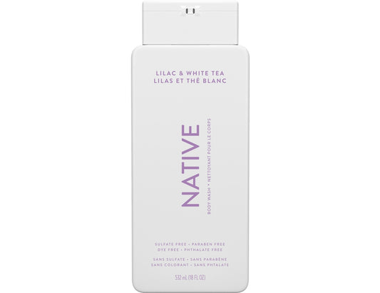 Native Body Wash Lilac & White Tea, 532 mL