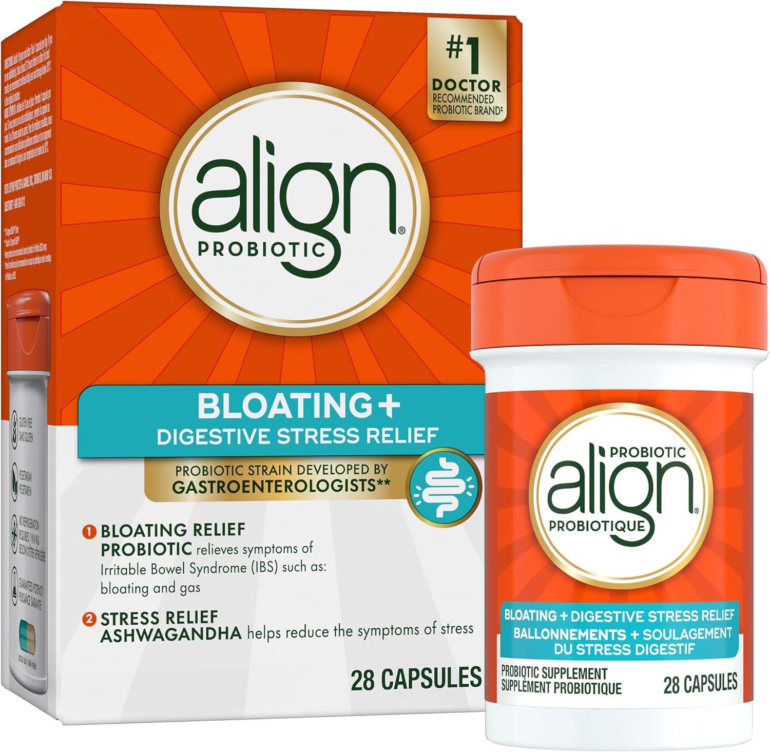Align Bloating Relief Probiotic – 28 Capsules – Symington Pharmacy