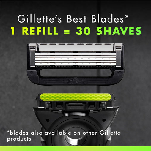 GilletteLabs Razor Blade Refills with Exfoliating Bar – 4 ct