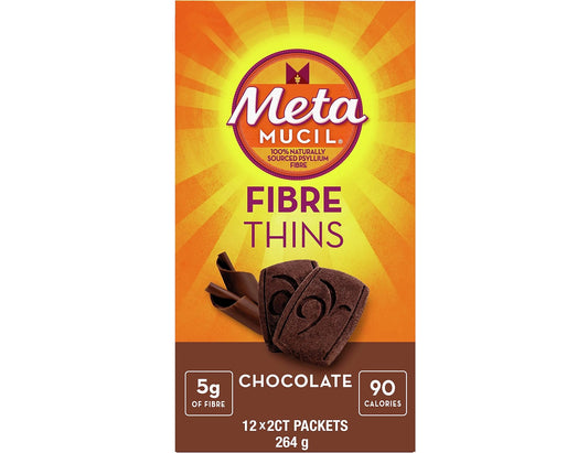 Metamucil Fibre Thins Chocolate, 264 g
