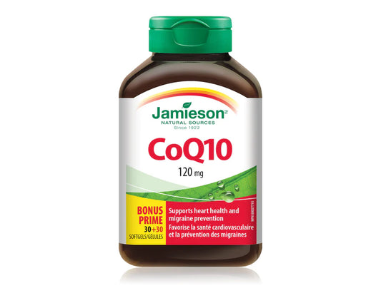 Jamieson CoQ10 120 mg Softgels – 60 Count