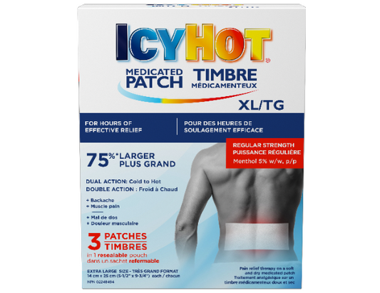 Icy Hot Medicated Patch XL – 3 Patches