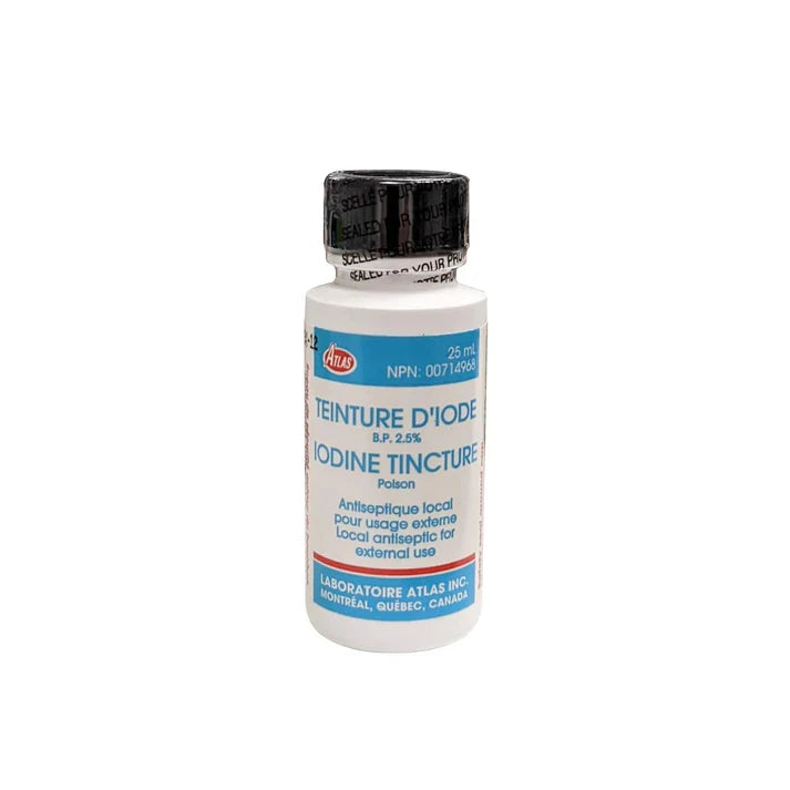 Atlas Solution of Iodine 5% - 25 mL – Symington Pharmacy