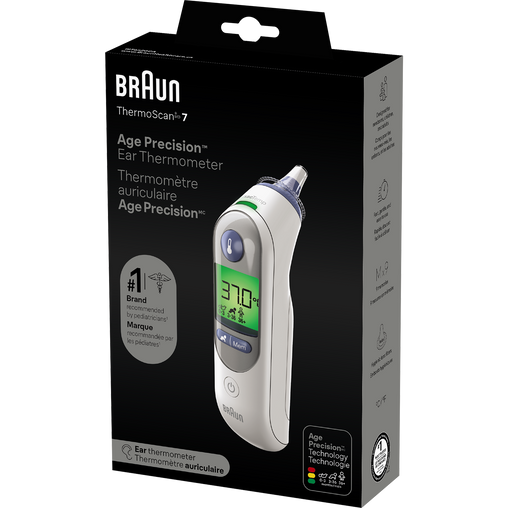 Braun ThermoScan 7 Ear Thermometer with Age Precision, 1 ct