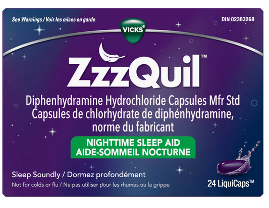 ZzzQuil Nighttime Sleep Aid 24 LiquiCaps