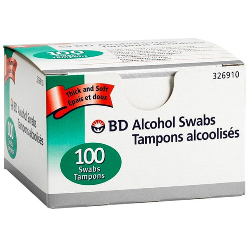 BD Single Use Alcohol Swabs – 100 Count