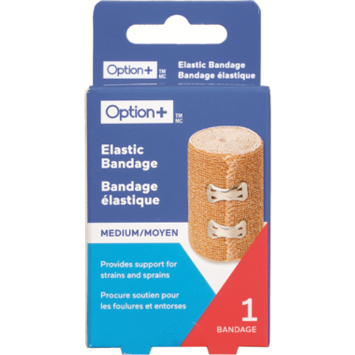 Option+ Elastic Bandage Medium (7.6cm x 4.6m), 1 ct