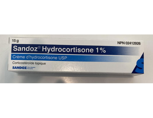 Sandoz Hydrocortisone 1% Cream, 15g