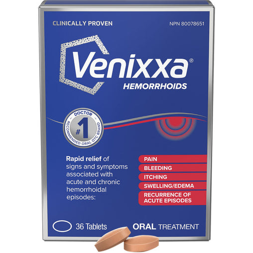Venixxa Hemorrhoids 500 mg - 36 Tablets