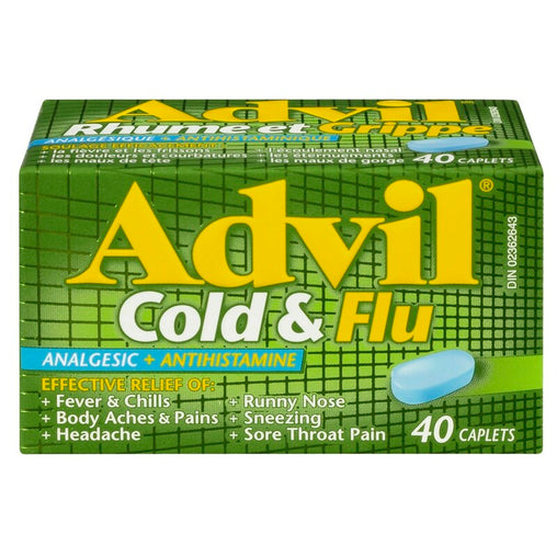 Advil Cold & Flu Caplets 40 Caplets