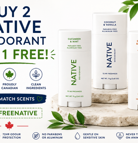 Buy 2 Native Deodorants Get 1 Free! Code: FREENATIVE