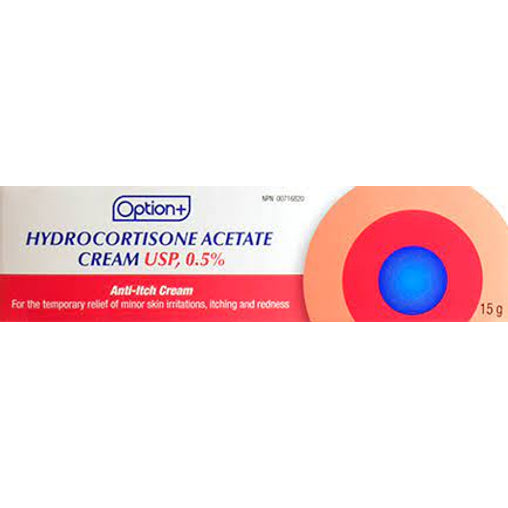 Option+ Hydrocortisone Cream 0.5% – 15g