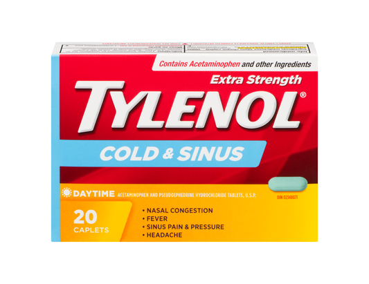 Tylenol Cold & Sinus Caplets - 20 Count