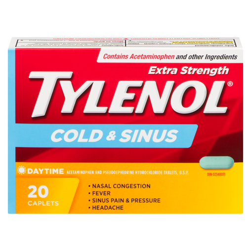Tylenol Cold & Sinus Caplets - 20 Count