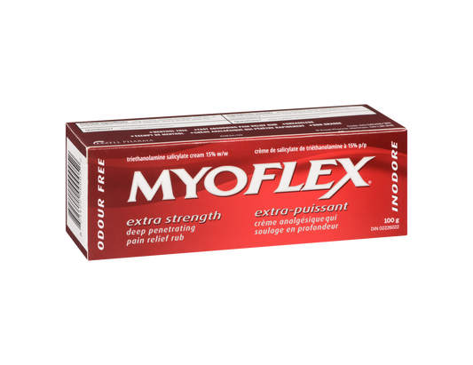 Myoflex Extra Strength Pain Relief Cream - 100 g product packaging