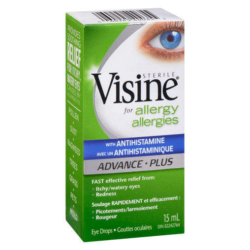 Visine Antihistamine Advance Allergy Eye Drops, 15 ml