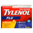 Tylenol Extra Strength Flu Relief Day/Night, EZTabs, 20 Tablets