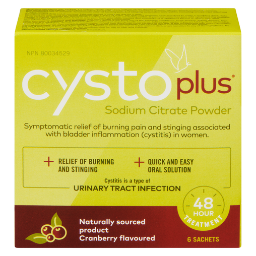 Cystoplus Sodium Citrate Powder, 6 Sachets