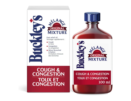 Buckley's - Original Cough & Congestion Syrup - 100 mL - current bottle and front package