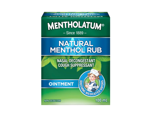Mentholatum - Natural Menthol Rub Ointment - 100 mL - front package