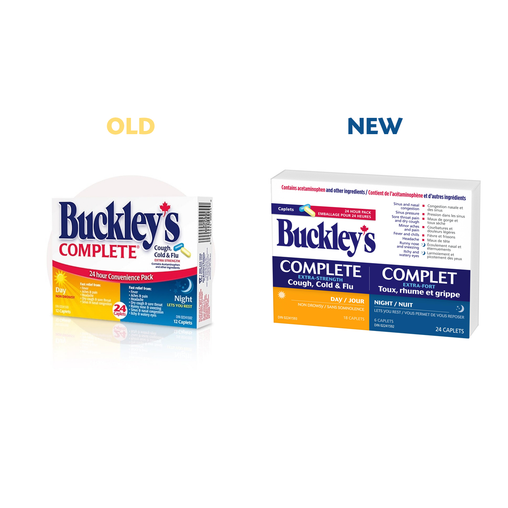 Buckley's - Complete Extra Strength 24H Pack - 18 Daytime + 6 Nighttime Caplets - supplementary product image 2
