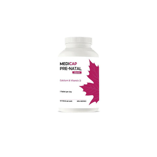 Mega Life Pre-Natal Capsules, Calcium & Vitamin D - 60 ct