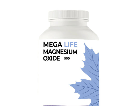 Mega Life Magnesium Oxide 500 mg Capsules, 100 ct