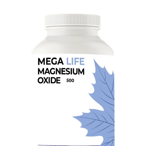 Mega Life Magnesium Oxide 500 mg Capsules, 100 ct