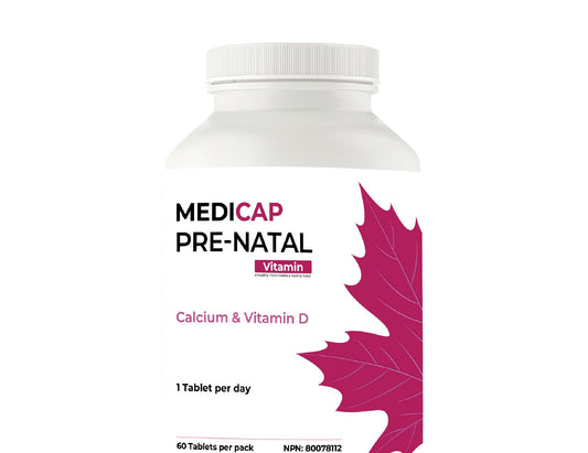 Mega Life Pre-Natal Capsules, Calcium & Vitamin D - 60 ct