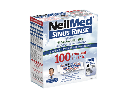 NeilMed - Sinus Rinse Premixed Refill Packets - 100 Packets - front package
