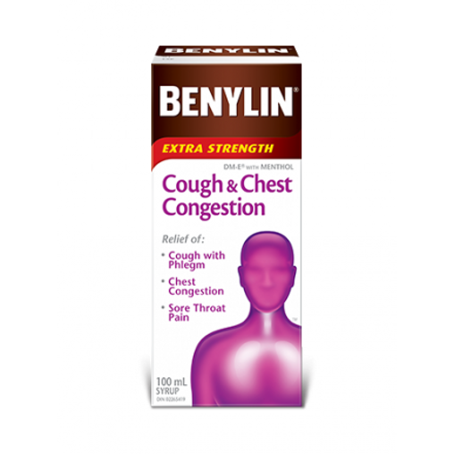 Benylin Cough & Chest Congestion Extra Strength Syrup, 250 mL
