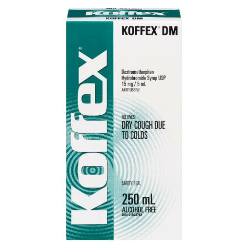 Kovex Injection Teva Koffex DM 15 mg/5 mL Syrup – 250 mL – Symington Pharmacy