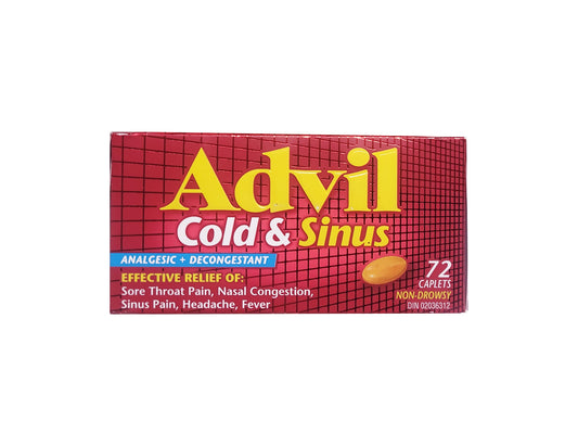 Advil Cold & Sinus - 72 Caplets